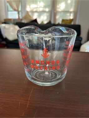 Anchor Hocking Clear Glass Measuring Cup with Red Logo
